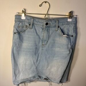 Universal Thread Light Blue Denim Skirt